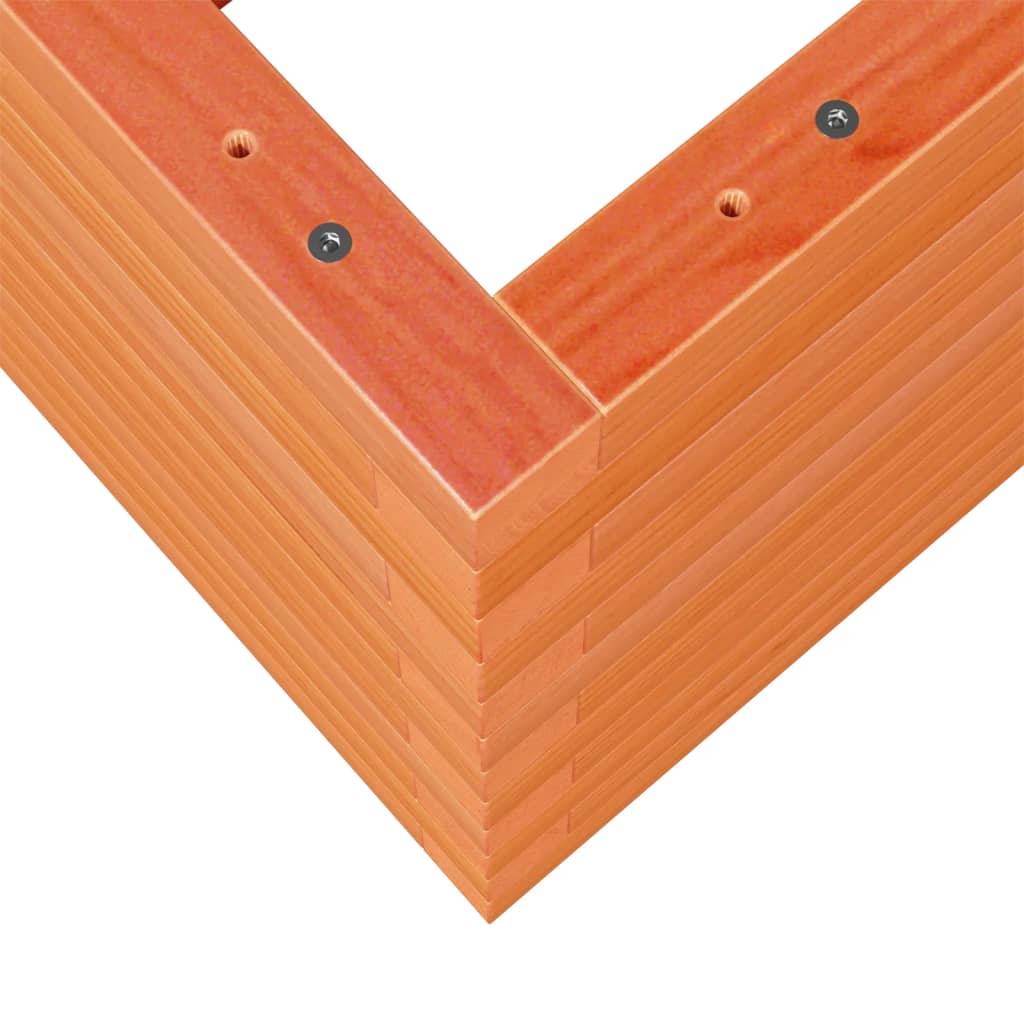 Garden planter wax brown 90x60x46 cm solid pine wood