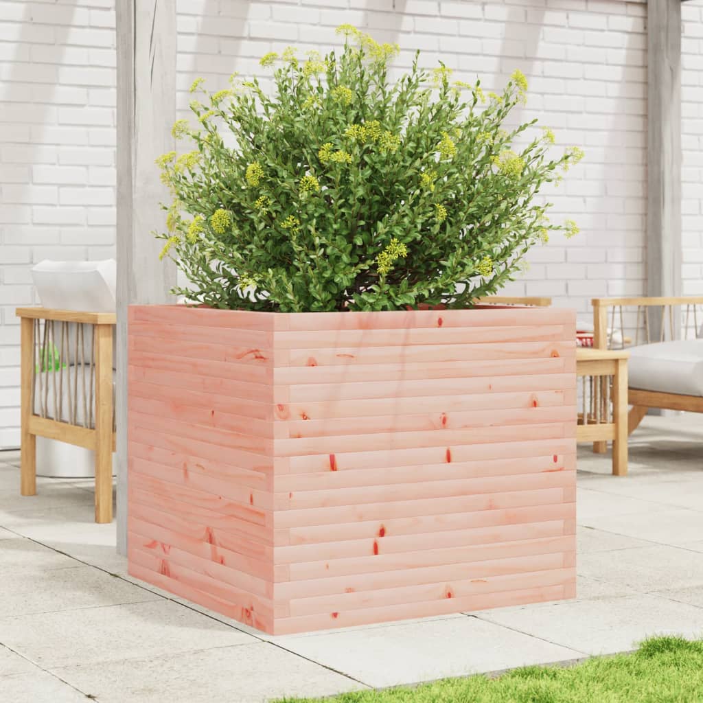 Planter 80x80x68.5 cm solid Douglas fir