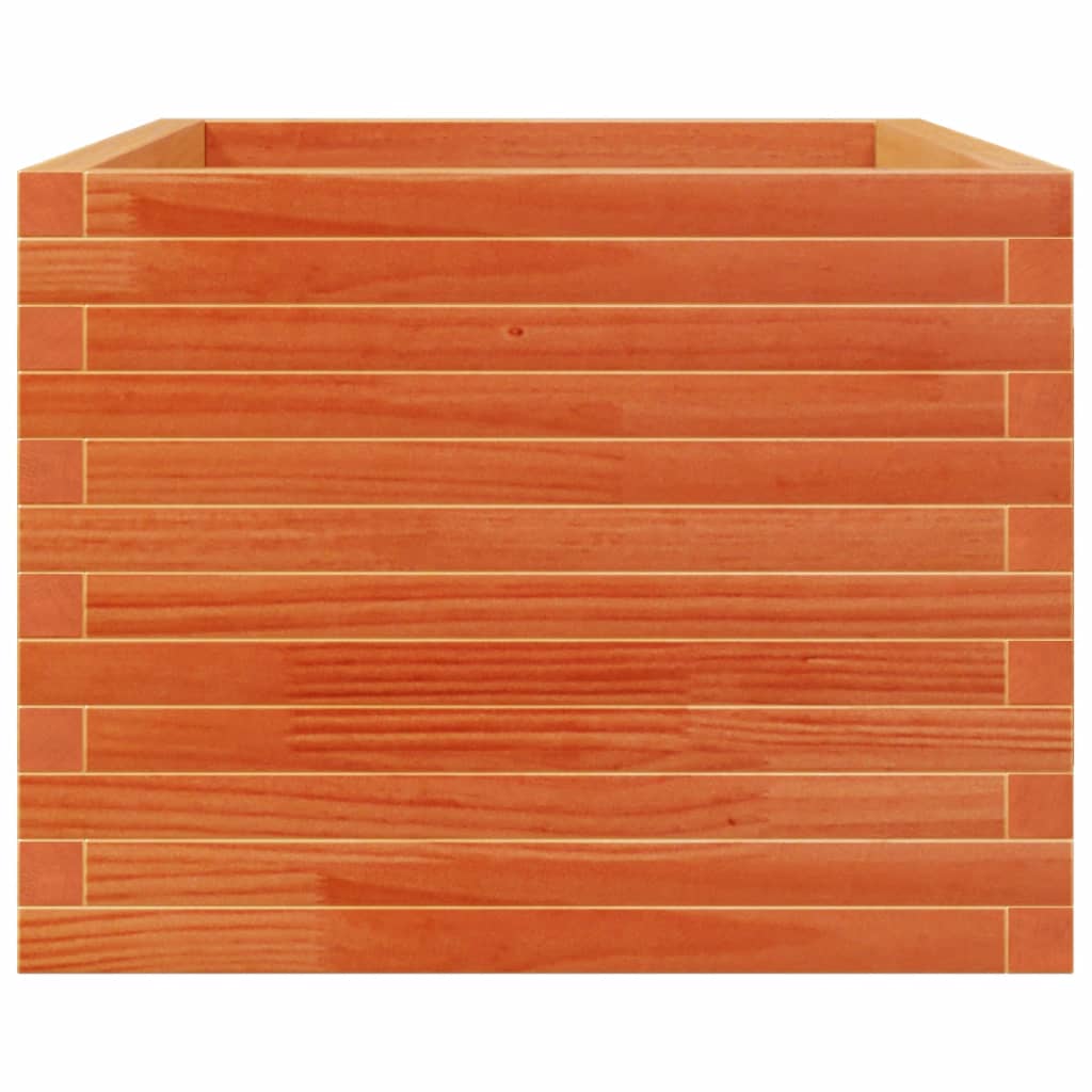 Planter box wax brown 110x60x49.5 cm solid pine wood