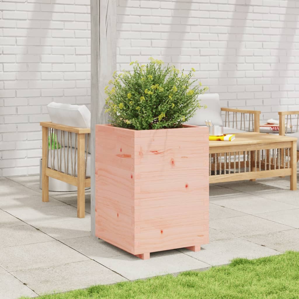 Planter box 50x50x72.5 cm solid wood Douglas fir