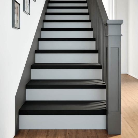Stair steps 12 pcs dark brown 70x30x2 cm solid oak