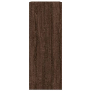 Shoe shelf brown oak 52x37.5x100 cm engineered wood