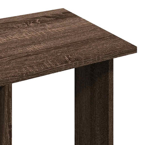 Wardrobe with wheels brown oak 102x38x110 cm engineered wood