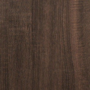 Chest of drawers brown oak 91x35.5x74.5 cm engineered wood