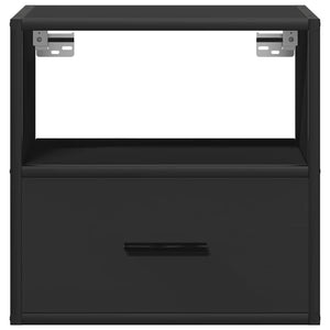 Wall-mounted bedside tables 2 pcs black 40x31x39.5 cm