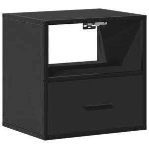 Wall-mounted bedside tables 2 pcs black 40x31x39.5 cm