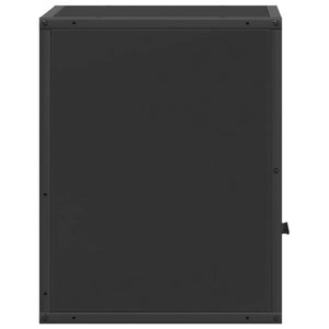 Wall-mounted bedside tables 2 pcs black 40x31x39.5 cm