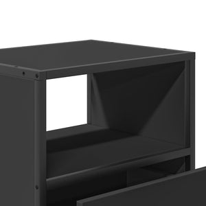 Wall-mounted bedside tables 2 pcs black 40x31x39.5 cm