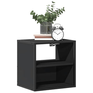 Wall-mounted bedside tables 2 pcs black 40x31x39.5 cm