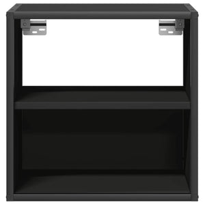 Wall-mounted bedside tables 2 pcs black 40x31x39.5 cm