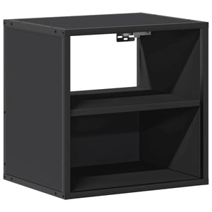Wall-mounted bedside tables 2 pcs black 40x31x39.5 cm