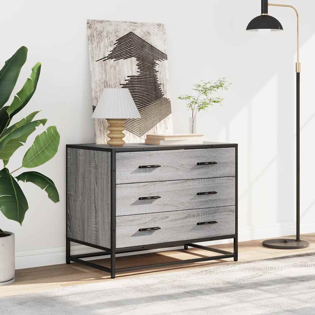 Chest of drawers gray sonoma 70x41x56 cm engineered wood