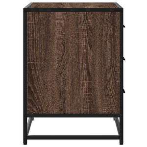 Chest of drawers brown oak 70x41x56 cm engineered wood