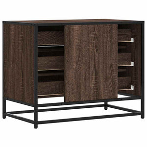 Chest of drawers brown oak 70x41x56 cm engineered wood