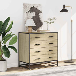 Chest of drawers sonoma oak 70x41x70 cm engineered wood