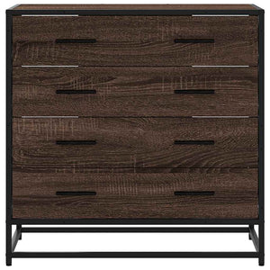 Chest of drawers brown oak 70x41x70 cm engineered wood