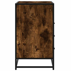 Chest of drawers smoked oak 70x41x70 cm engineered wood