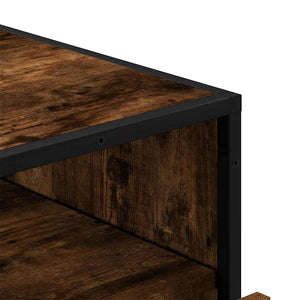 Chest of drawers smoked oak 70x41x70 cm engineered wood