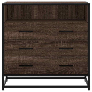 Chest of drawers brown oak 70x41x70 cm engineered wood