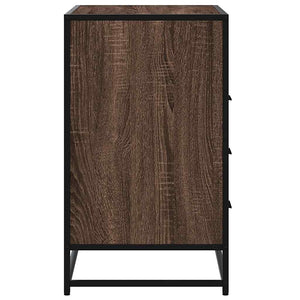 Chest of drawers brown oak 70x41x70 cm engineered wood