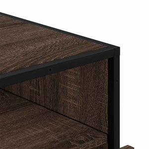 Chest of drawers brown oak 70x41x70 cm engineered wood