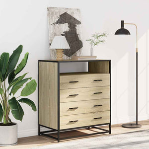 Chest of drawers sonoma oak 70x41x83.5 cm engineered wood