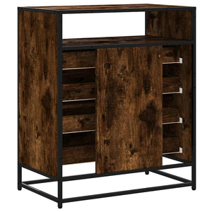 Chest of drawers smoked oak 70x41x83.5 cm engineered wood