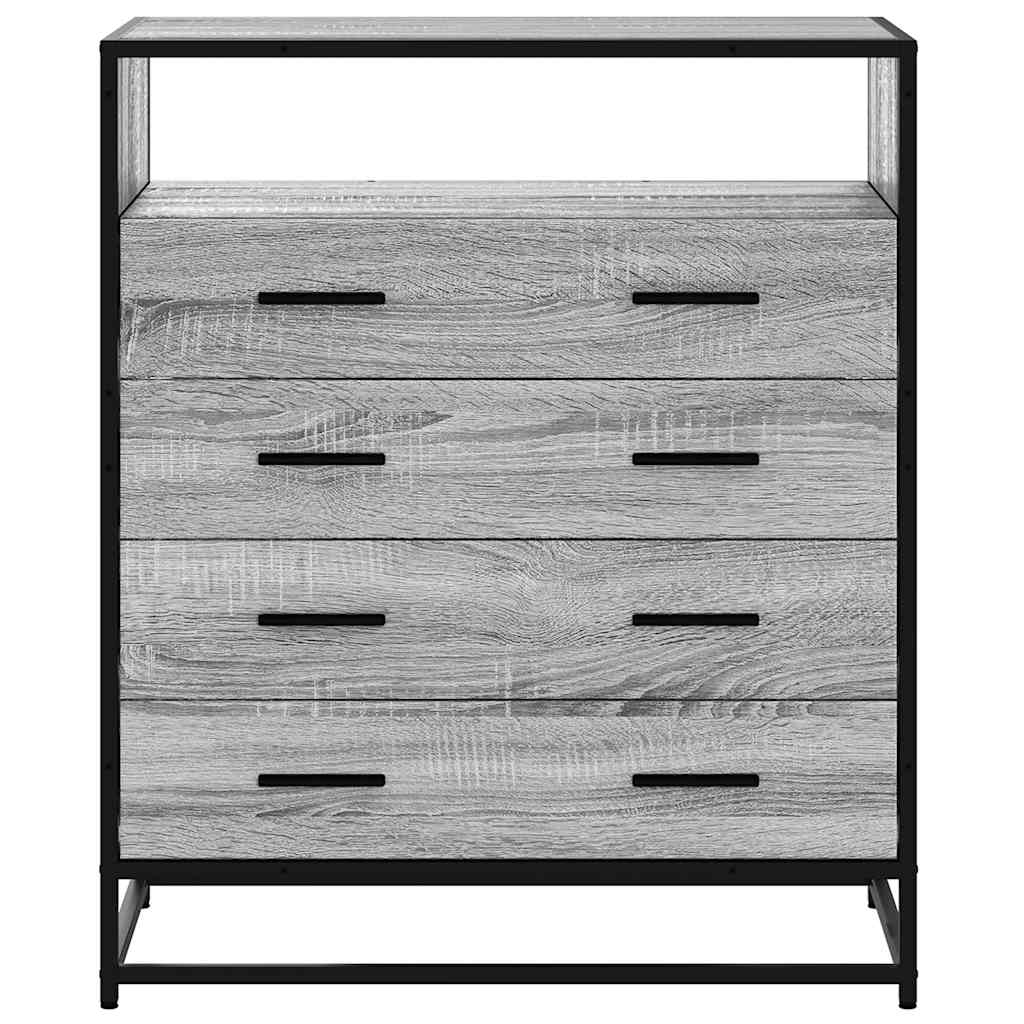 Chest of drawers gray sonoma 70x41x83.5 cm engineered wood