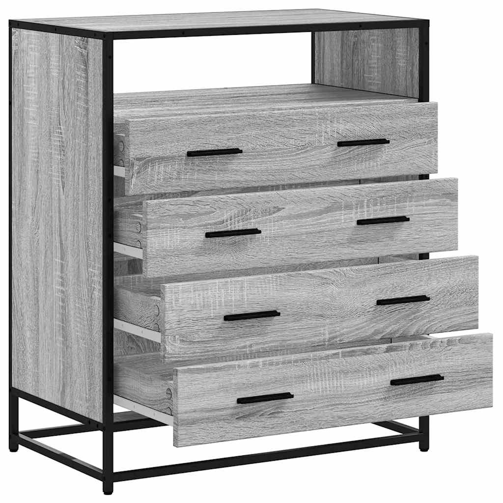 Chest of drawers gray sonoma 70x41x83.5 cm engineered wood