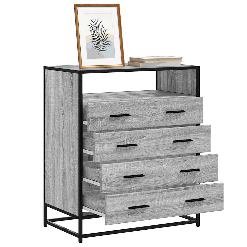 Chest of drawers gray sonoma 70x41x83.5 cm engineered wood
