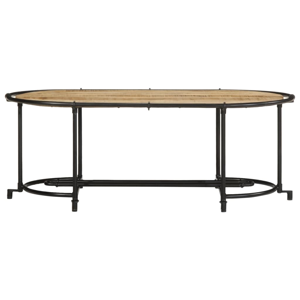Coffee table 110x55x40 cm rough solid mango wood