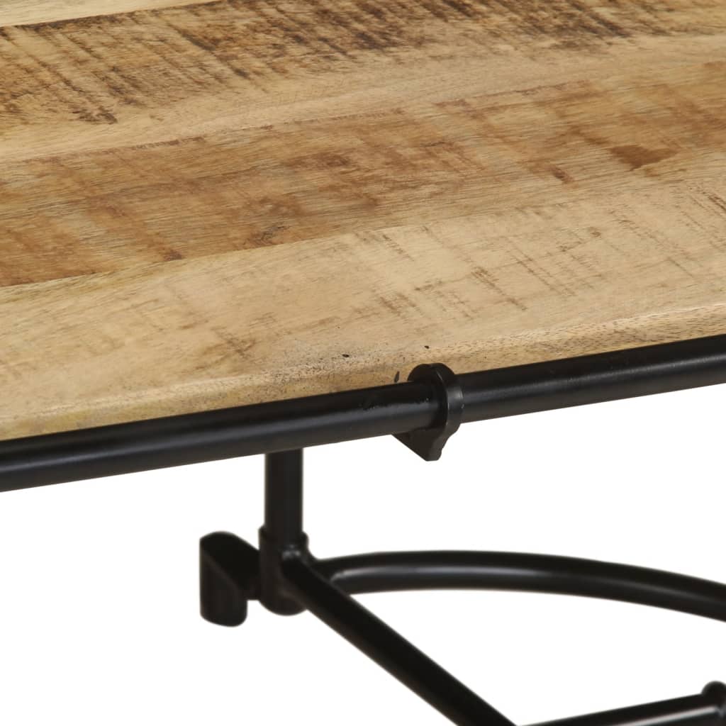Coffee table 110x55x40 cm rough solid mango wood