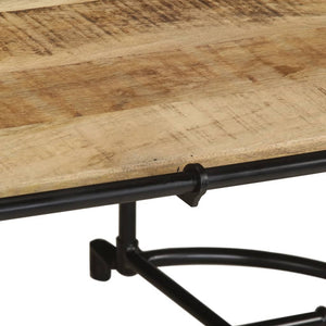 Coffee table 110x55x40 cm rough solid mango wood