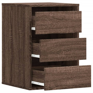 Chest of drawers brown oak 40x41x58 cm engineered wood