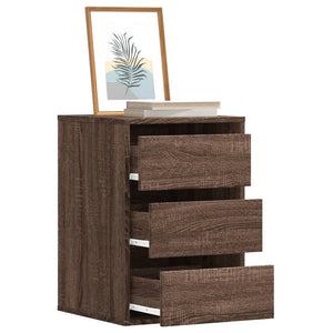 Chest of drawers brown oak 40x41x58 cm engineered wood
