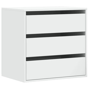 Chest of drawers white 60x41x58 cm engineered wood