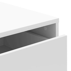 Chest of drawers white 60x41x58 cm engineered wood