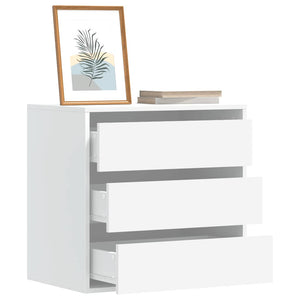 Chest of drawers white 60x41x58 cm engineered wood