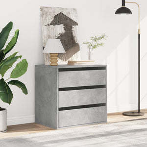 Chest of drawers concrete grey 60x41x58 cm engineered wood