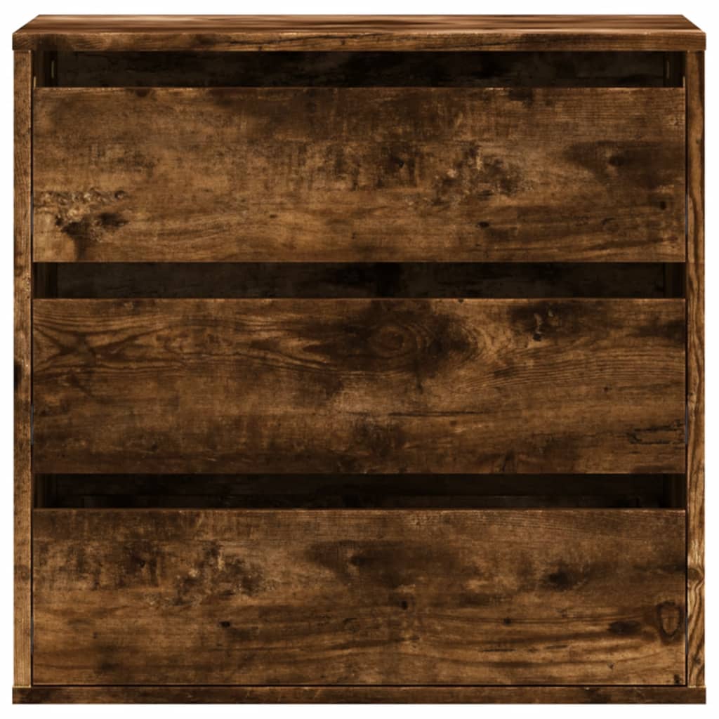 Chest of drawers smoked oak 60x41x58 cm engineered wood