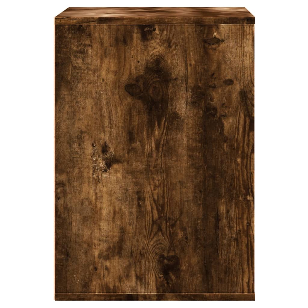 Chest of drawers smoked oak 60x41x58 cm engineered wood