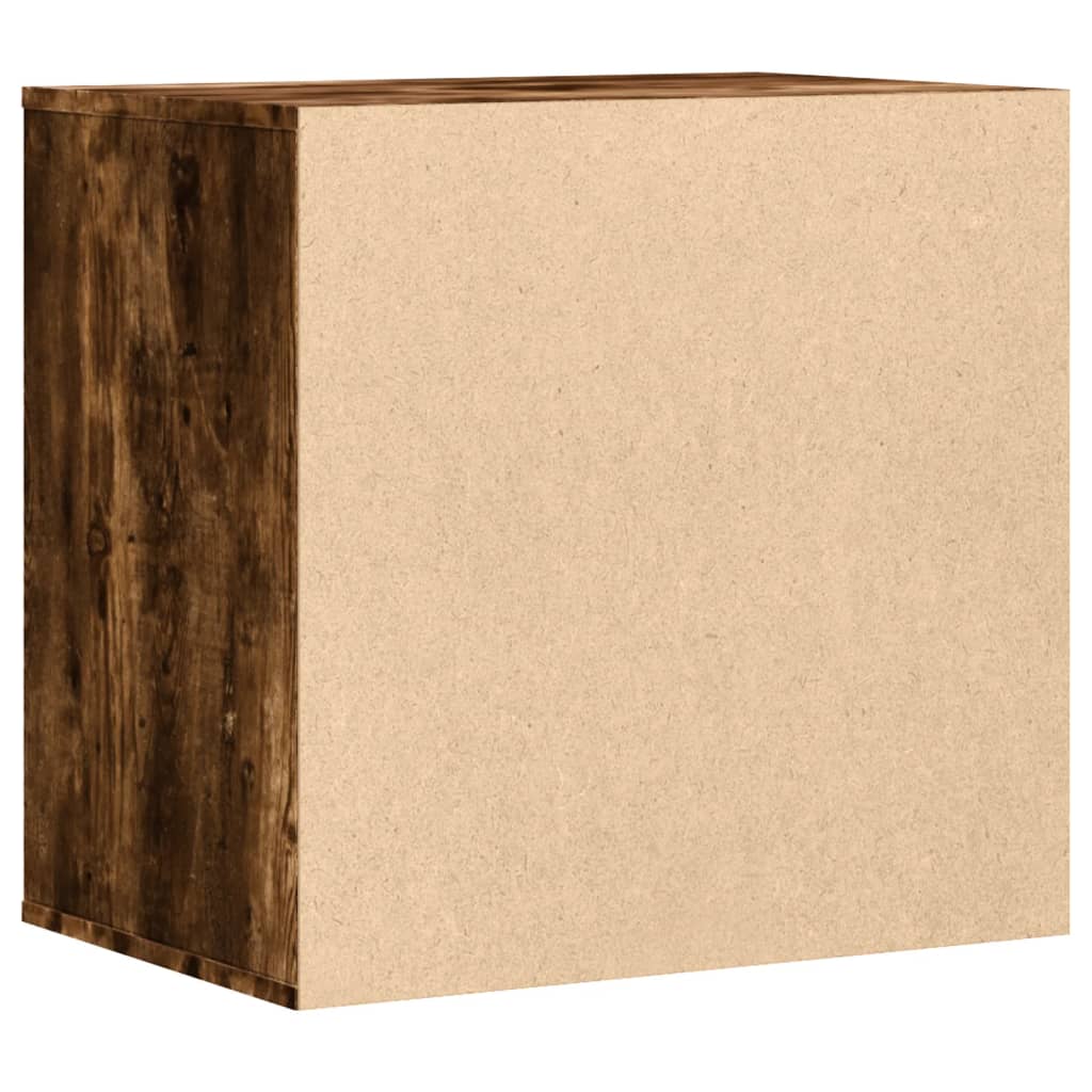 Chest of drawers smoked oak 60x41x58 cm engineered wood