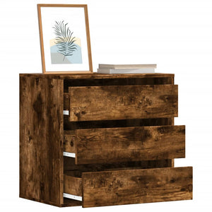 Chest of drawers smoked oak 60x41x58 cm engineered wood