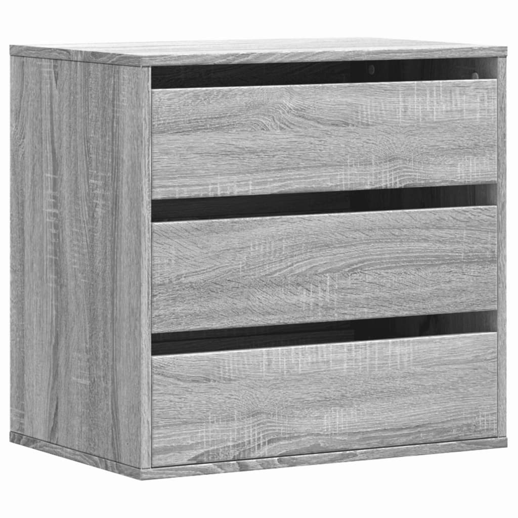 Chest of drawers grey sonoma 60x41x58 cm engineered wood