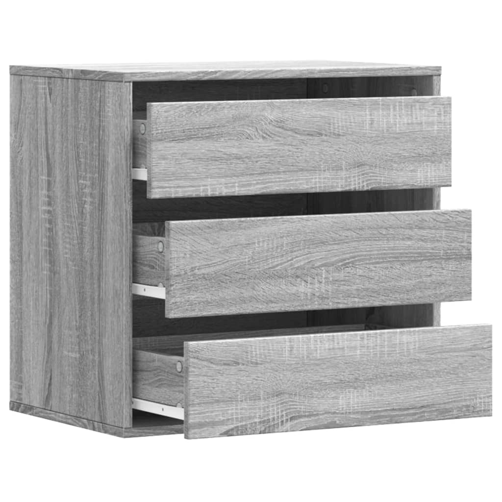 Chest of drawers grey sonoma 60x41x58 cm engineered wood