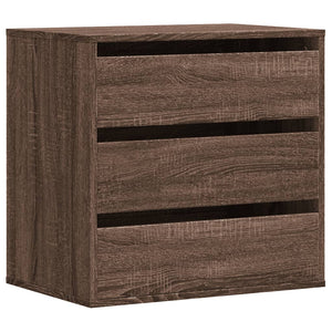 Chest of drawers brown oak 60x41x58 cm engineered wood