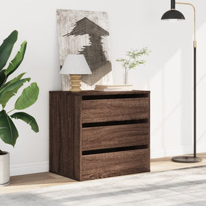 Chest of drawers brown oak 60x41x58 cm engineered wood