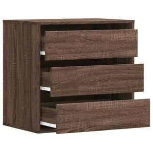 Chest of drawers brown oak 60x41x58 cm engineered wood