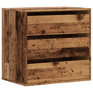Chest of drawers old wood 60x41x58 cm engineered wood