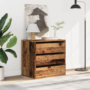Chest of drawers old wood 60x41x58 cm engineered wood